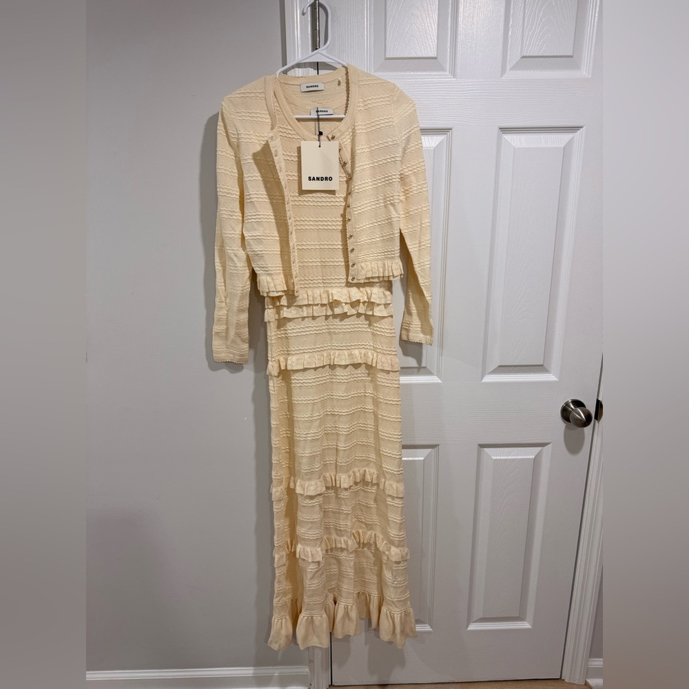 NWT Set Sandro dress and cardigan - Picture 4 of 7